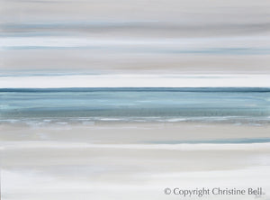 "Marine Layer II" GICLÉE PRINT, Modern Coastal Abstract Ocean Seascape Painting