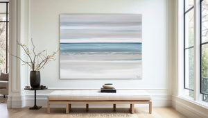 "Marine Layer II" GICLÉE PRINT, Modern Coastal Abstract Ocean Seascape Painting