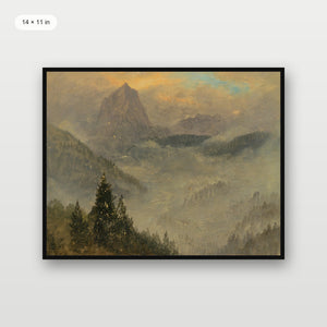 Winter Mountain Range