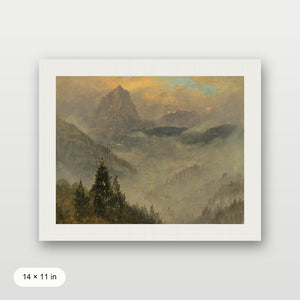 Winter Mountain Range