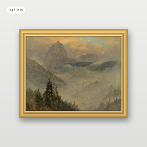 Winter Mountain Range