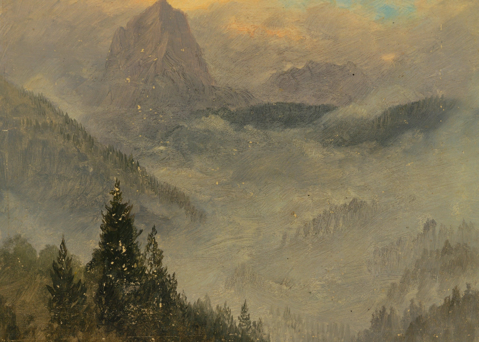 Winter Mountain Range