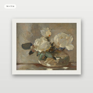 White Flower Pot