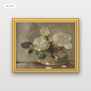 White Flower Pot