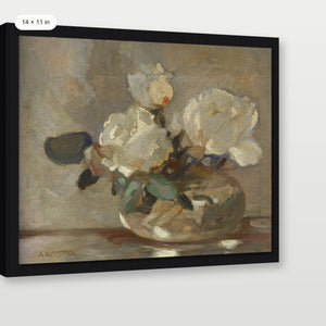 White Flower Pot