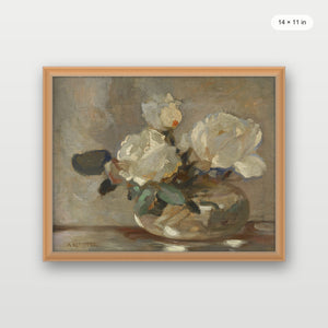 White Flower Pot