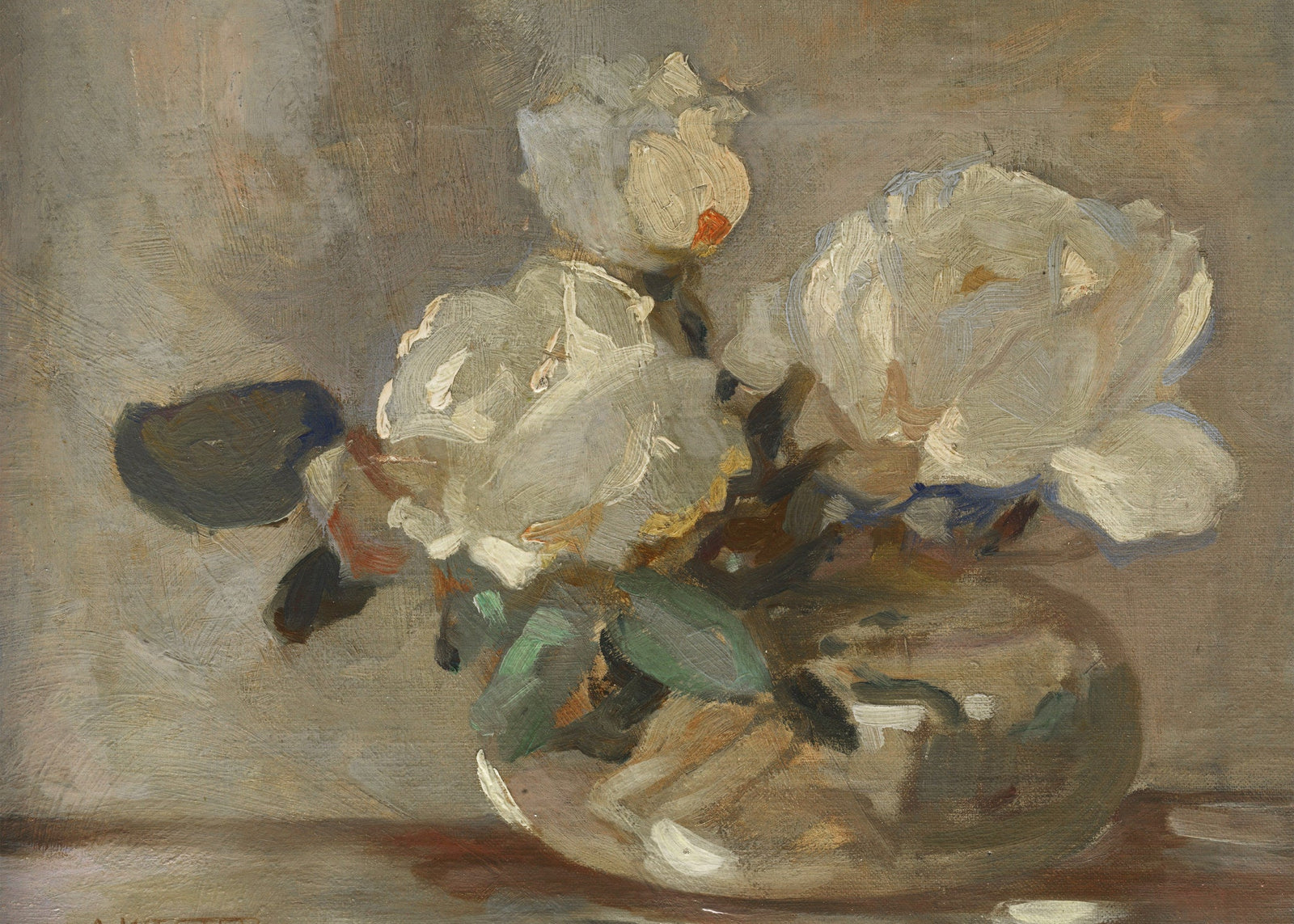 White Flower Pot