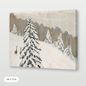 Winter Deer Landscape