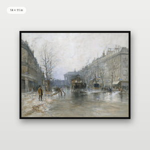 Paris Winter Street