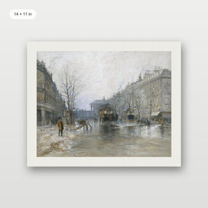 Paris Winter Street