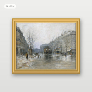 Paris Winter Street