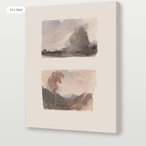 Muted Watercolor Landscape