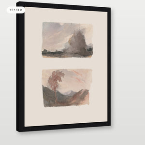 Muted Watercolor Landscape
