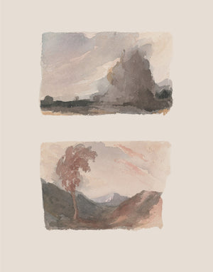 Muted Watercolor Landscape