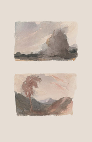 Muted Watercolor Landscape