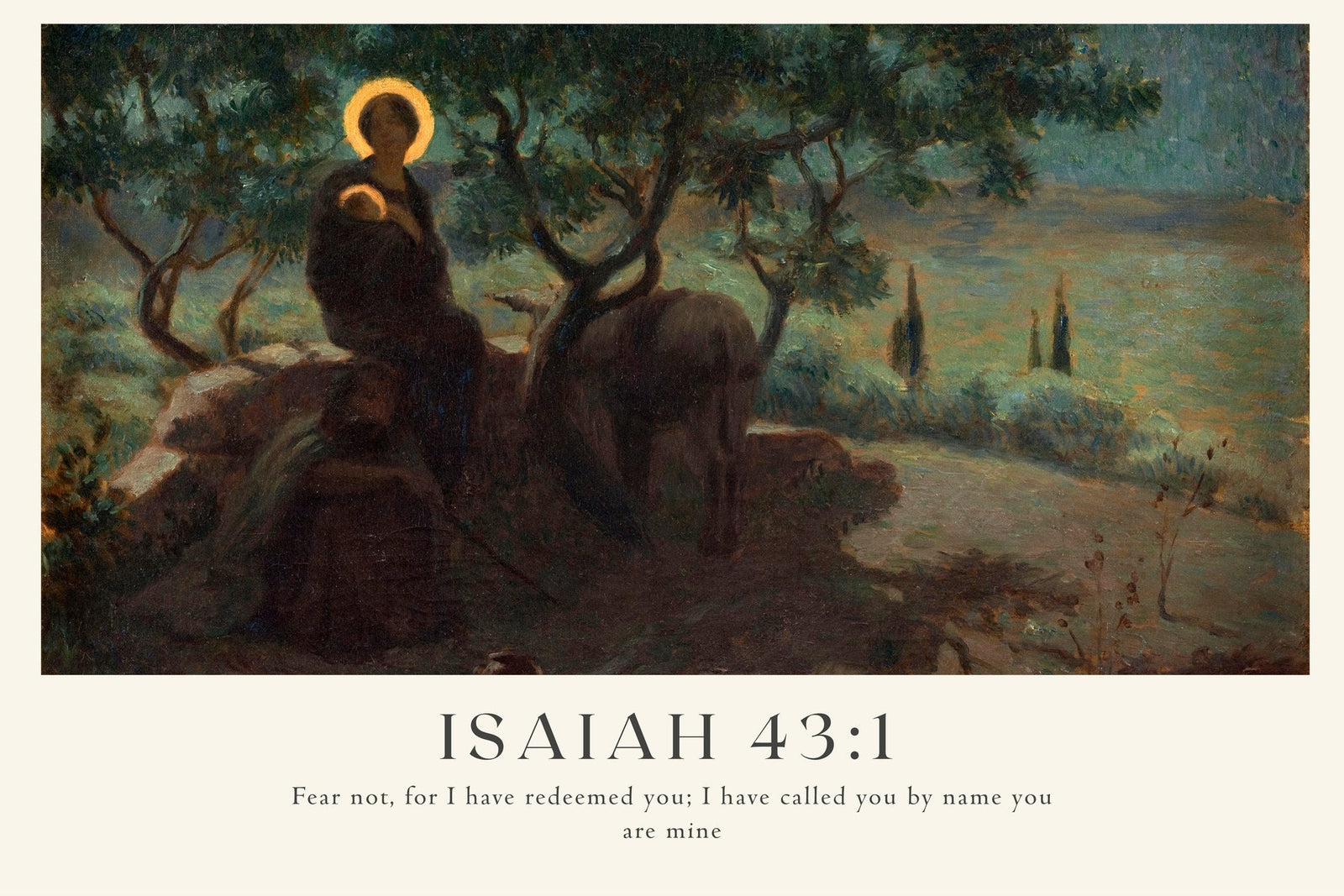Scripture Isaiah - Fine Art Print | Full Bleed / 30x40 in / No Frame