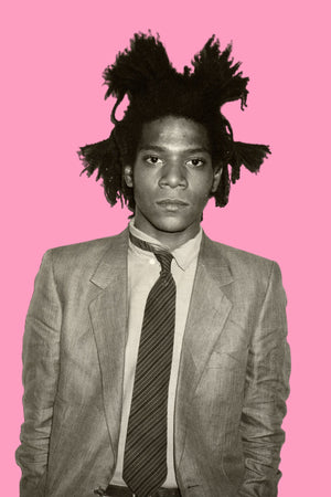 Basquiat - Portrait Pink