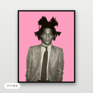 Basquiat - Portrait Pink