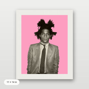 Basquiat - Portrait Pink