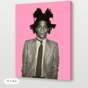 Basquiat - Portrait Pink