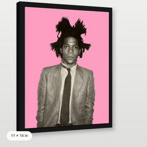 Basquiat - Portrait Pink