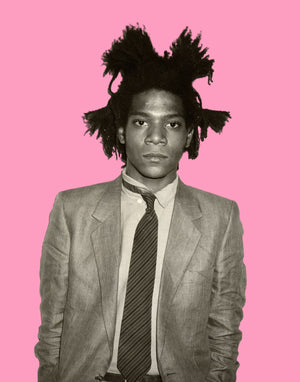 Basquiat - Portrait Pink