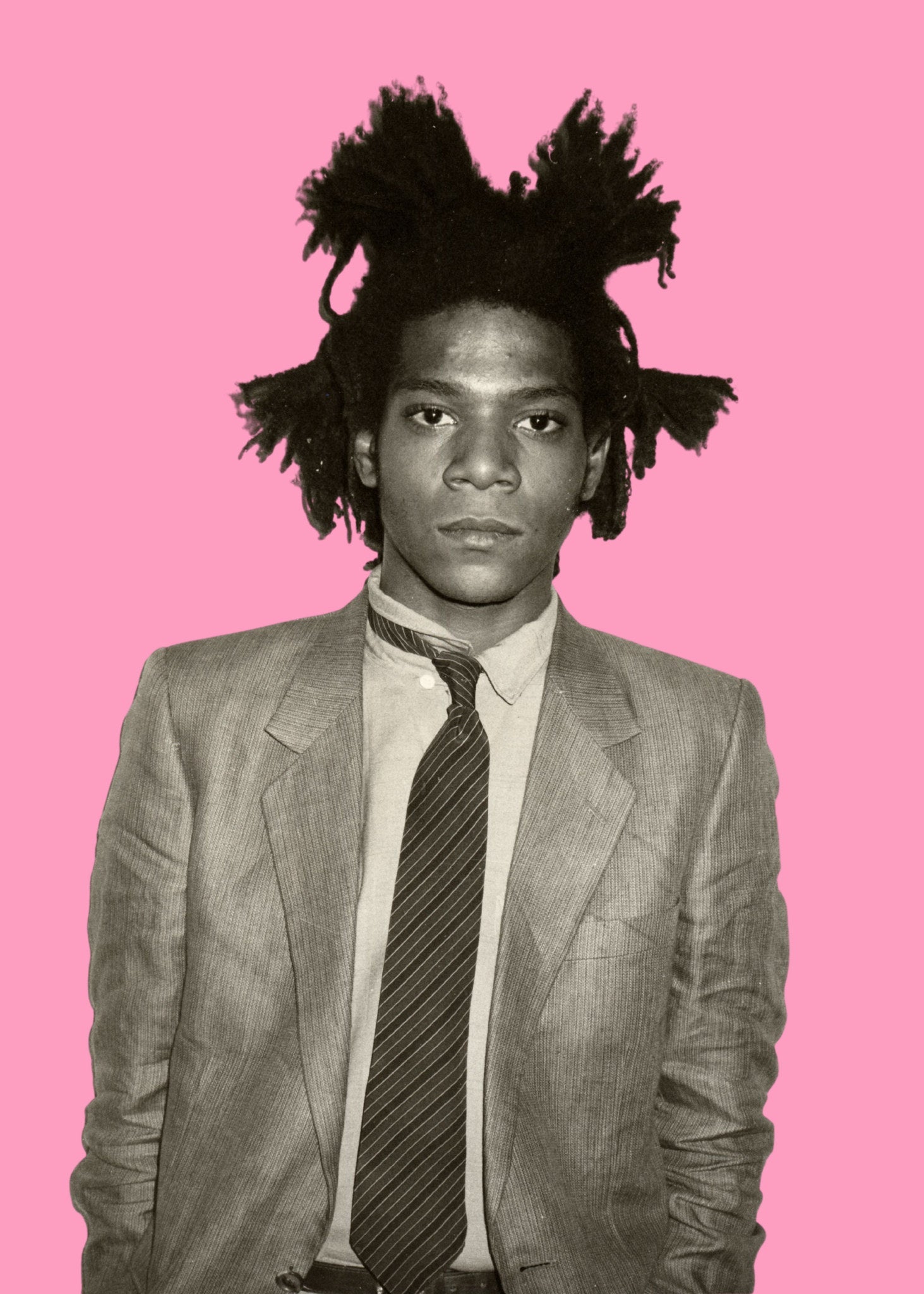 Basquiat - Portrait Pink