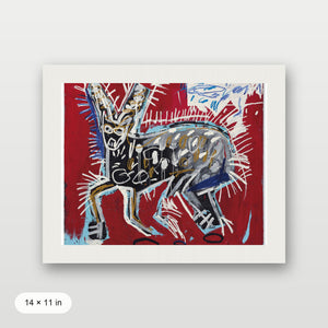 Basquiat - Red Rabbit