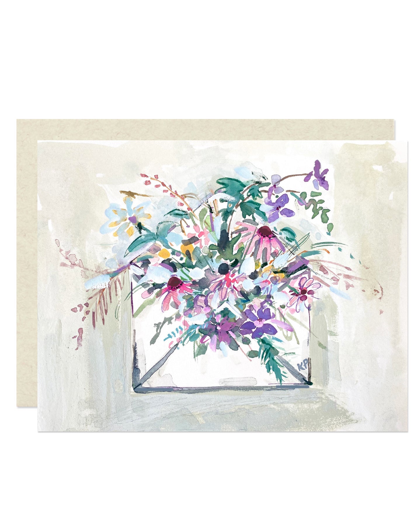 Envelope with Flowers