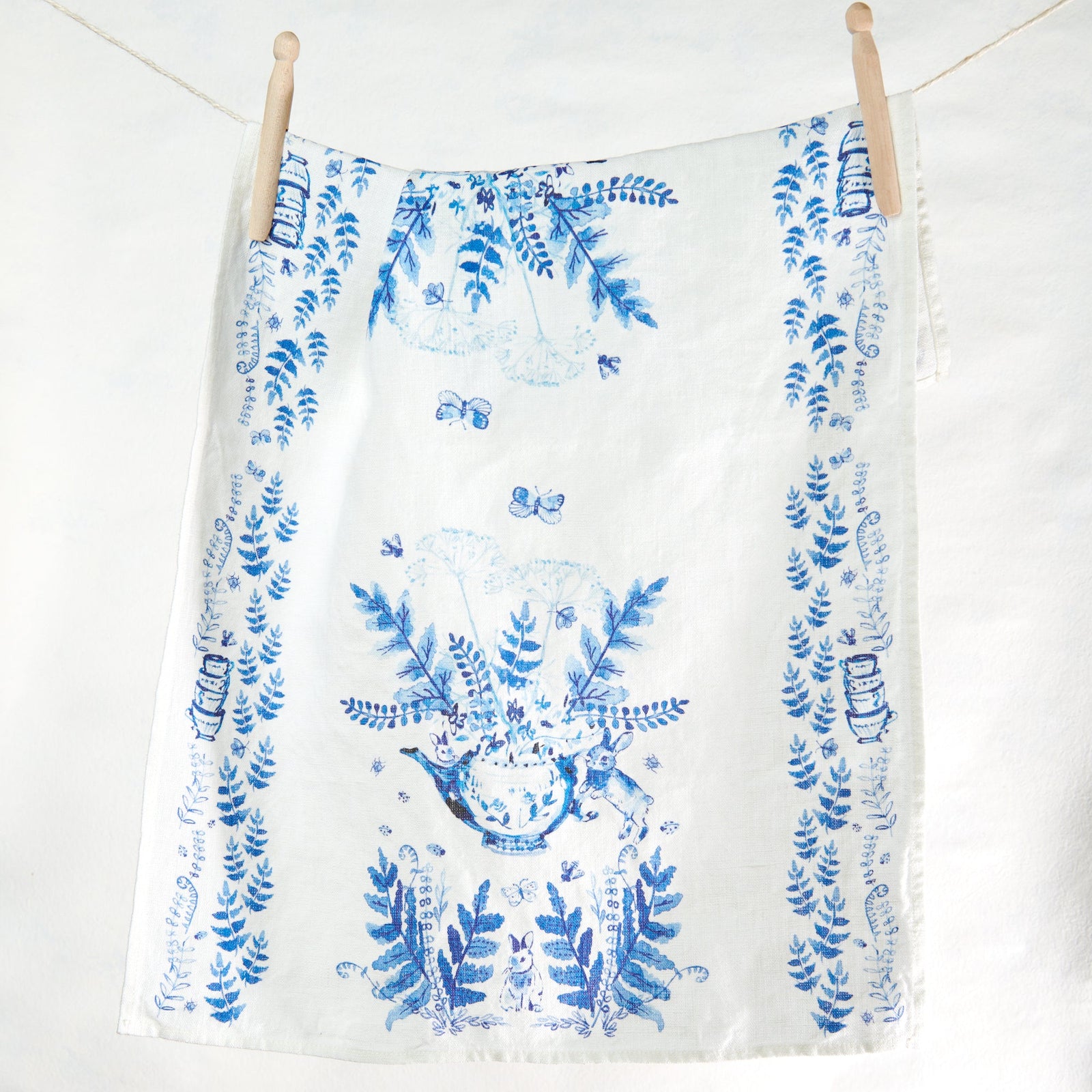 Easter Toile Kitchen Towel