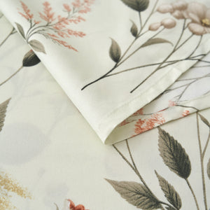 DaDalogy Enchanted Meadow Bed in a bag Set - Victoria Garden Delicate Floral Symphony in Beige, Rose, and Soft Green, Luxuriously Soft Quilted Set