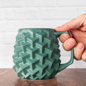 'Jade Matte' Super Cubes 16oz Mug