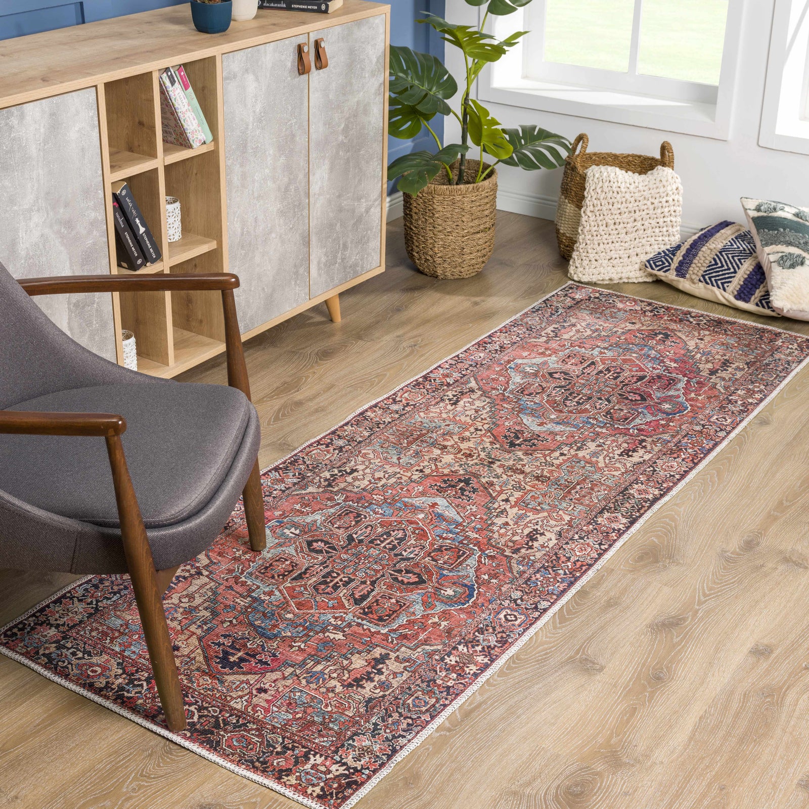 Neyland Washable 8ft Runner Rug
