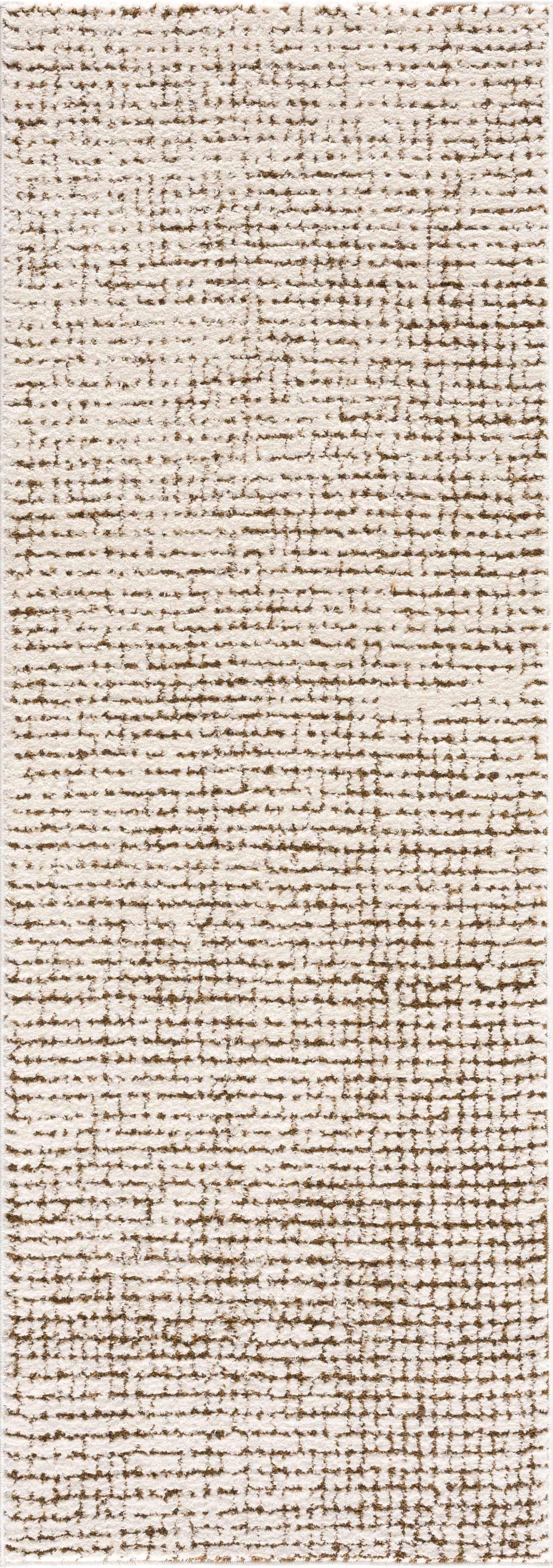 Keita Cream & Brown 7ft Runner Rug