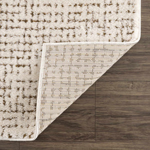 Keita Cream & Brown 7ft Runner Rug