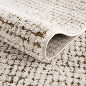 Keita Cream & Brown 7ft Runner Rug