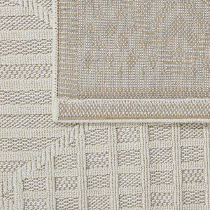 Fava White Machine Woven Rug