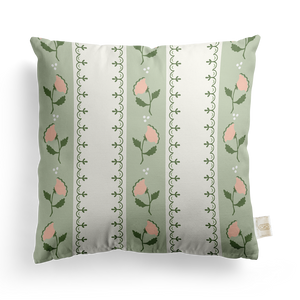 Fretwork Floral Pillow Cover | Featuring Fiesta Colorway