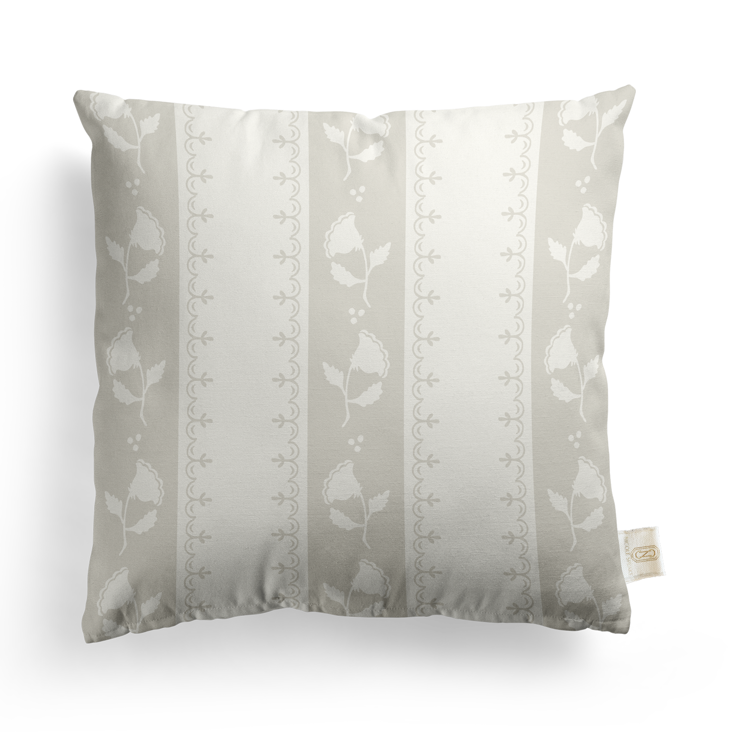 Fretwork Floral Pillow Cover | Featuring Moss Mystique Colorway