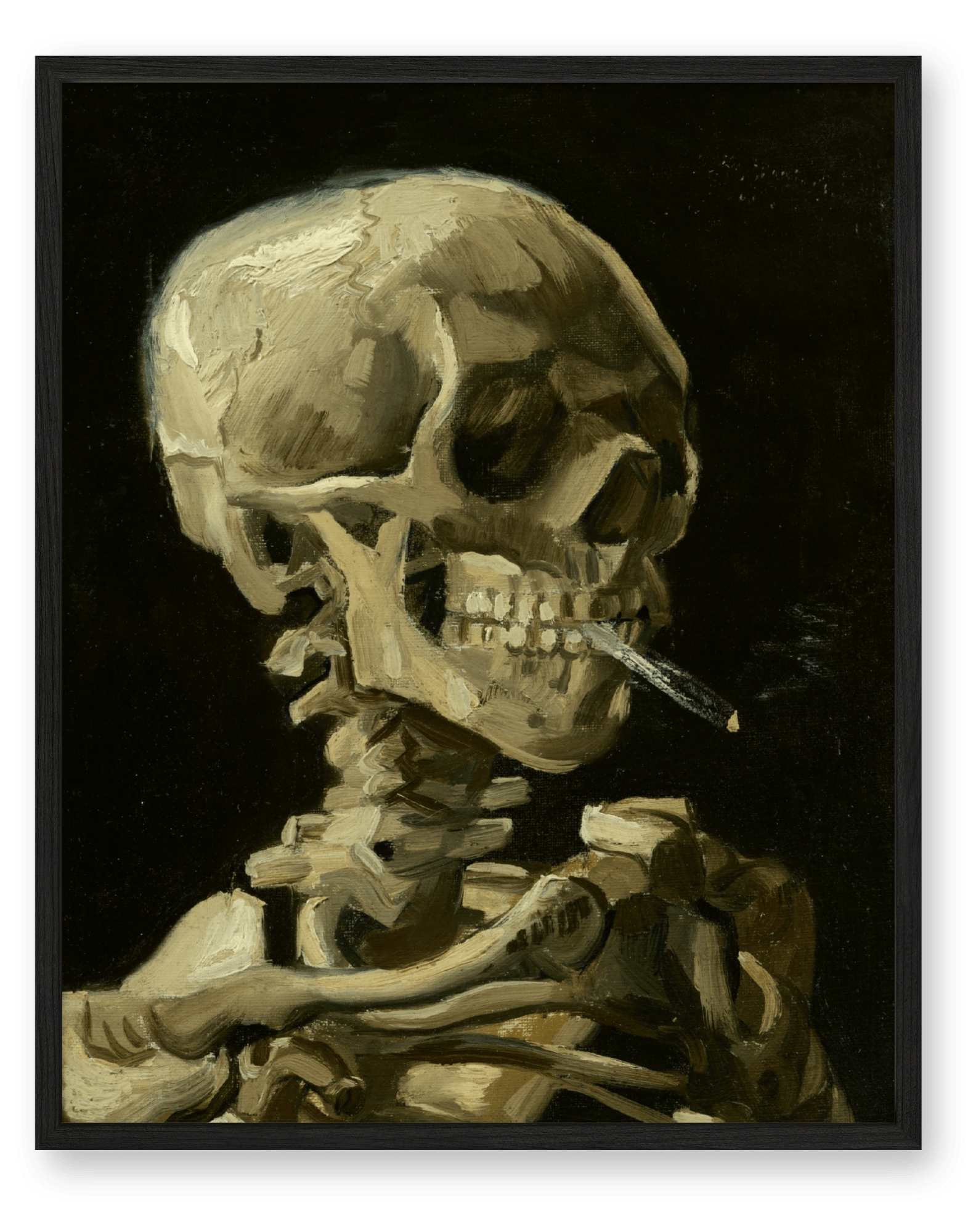 Van Gogh - Skull Of A Skeleton With Burning Cigarette
