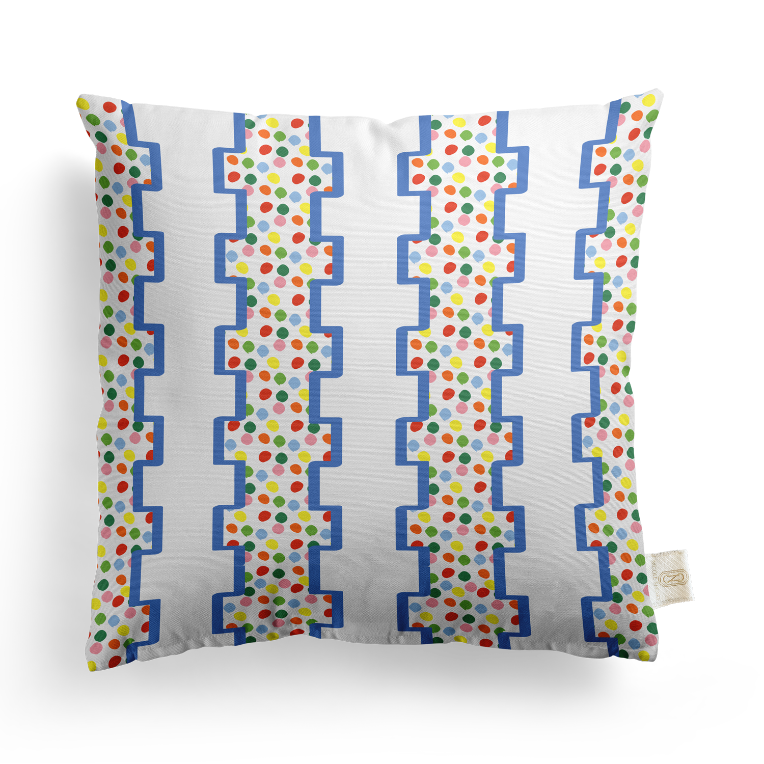 Geometric Leopard Pillow Cover | Featuring Fiesta Colorway