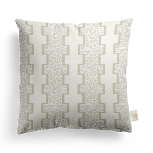 Geometric Leopard Pillow Cover | Featuring Oyster Sand Colorway