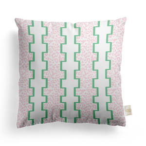 Geometric Leopard Pillow Cover | Featuring Fiesta Colorway