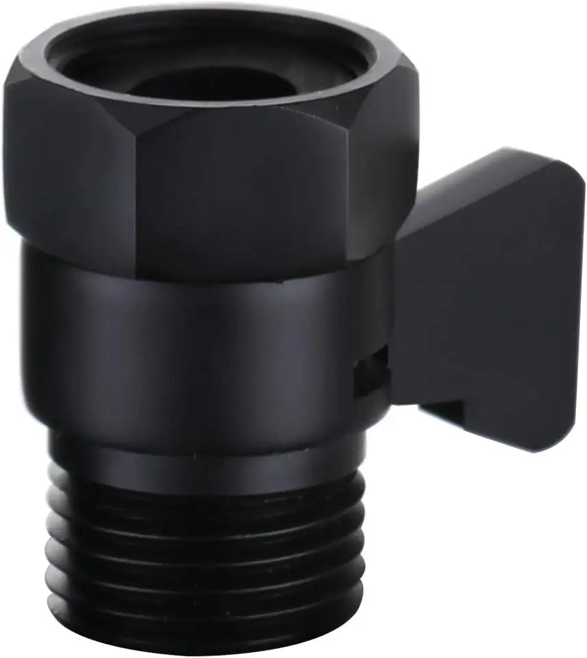 Water Flow Control Valve Brass G1/2 shower Flow Restrictor Adjustable Water Volume for HandHeld Shower Head Shut Off Valve