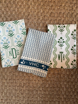 Monogrammed Kitchen Towels