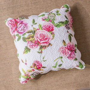 DaDa Bedding Romantic Roses Floral Bed in a Bag Set - Pink Cottage Bedding