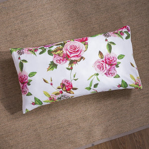 DaDa Bedding Romantic Roses Lovely Spring Pink Floral Garden Fitted & Flat Bed Sheet Set w/ Pillow Cases (JHW879)