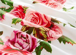 DaDa Bedding Romantic Roses Lovely Spring Pink Floral Duvet Cover Set w/ Pillow Cases (JHW-879)