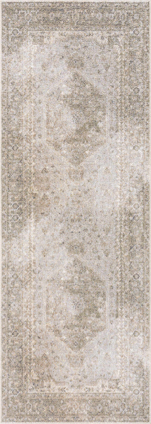 Gael Cream Washable Runner Rug