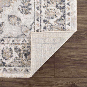 Rudo Beige Washable 7ft Runner Rug